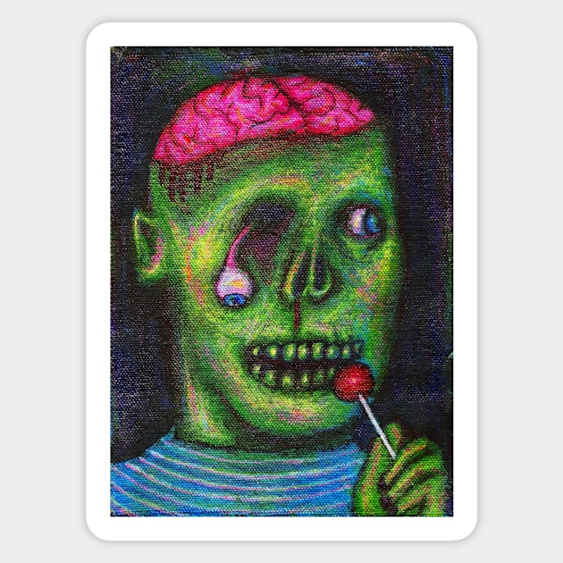 Zombie Sticker by Majenye